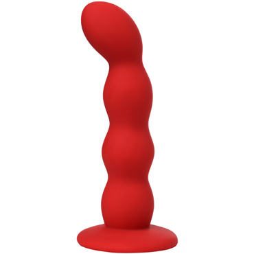 Toyfa ToDo Favorite, красный - Анальный фаллоимитатор с рельефным стволом - купить в секс шопе