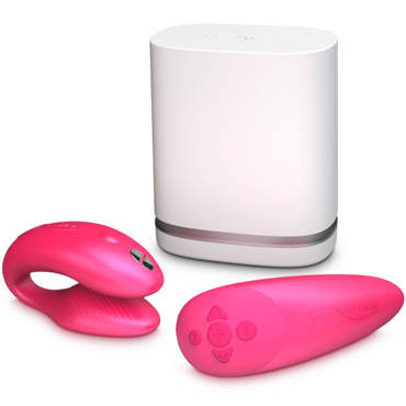 We-Vibe Chorus, розовый, Вибратор для пар с сенсорным пультом управления