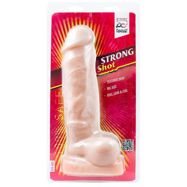 Erotic Fantasy Strong Shot - Реалистичный фаллоимитатор-гигант - купить в секс шопе